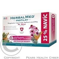 HerbalMed Dr.Weiss pastilky Echinacea, rakytník, vitamín C 24+6 pastilek