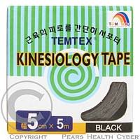 Tejp. TEMTEX kinesio tape černá 5cmx5m