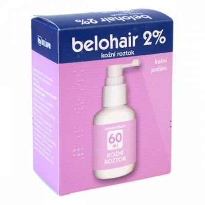 Belohair 2 % dermální roztok 60 ml