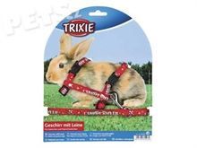 Postroj s vodítkem Trixie pro králíka 25-44cm/10mm