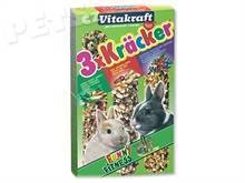 Kracker VITAKRAFT Rabbit Vegetables + Nuss + Fruit  - 3ks