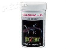 EXO TERRA doplňkové krmivo kalcium + vitamín D3 90g