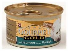 Gourmet Gold jemné kousky 48 x 85 g - kuře & játra