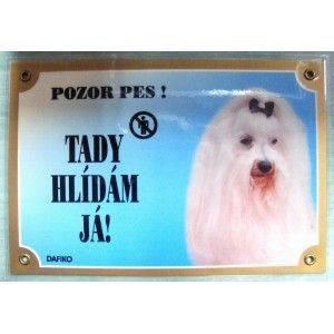 Tabulka hlídací - Maltézský pinč