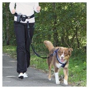 TRIXIE HANDS FREE BELT + LEASH Běžecký pás s vodítkem, černá, velikost