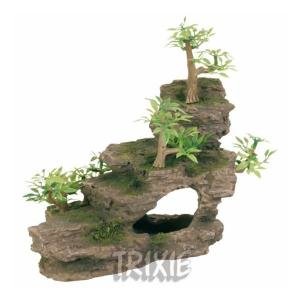 Skalní schodiště s rostlinami 19,5cm