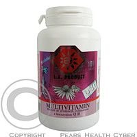 Multivitamin - minerály + ženšen + echinacea + Q10 tbl. 100