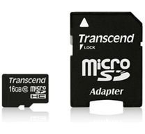 Transcend paměťová karta Ts16gusdhc10 Micro Sdhc karta