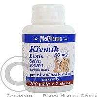 MedPharma Křemík 30 mg + Biotin + PABA tbl. 107