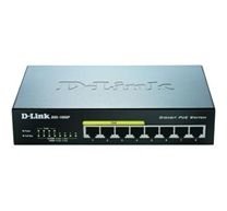 D-LINK DGS-1008P, 8-port Gigabit Desktop Switch, 4 porty jsou PoE