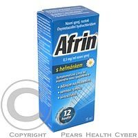 AFRIN 0,5 MG/ML NOSNÍ SPREJ S HEŘMÁNKEM  1X15ML/7.5MG Roztok ve spreji