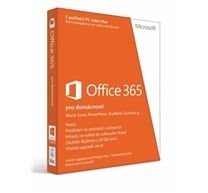 Microsoft Office 365 pro domácnosti CZ, předplatné na 1 rok