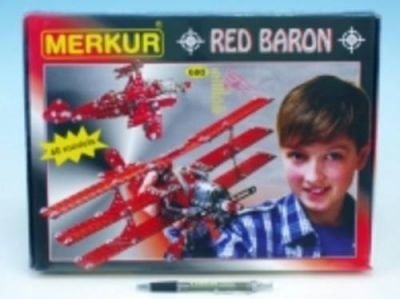 MERKUR Red Baron Stavebnice modelů 680ks v krabici 36x27cm