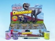 Sliz - hmota dinosaurus 6cm 6 barev 24ks v boxu cena za 1ks