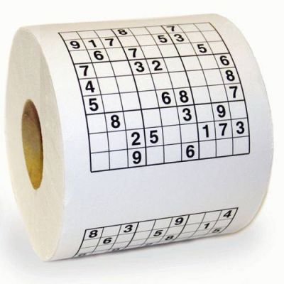 Toaletní papír Sudoku XL - bílý