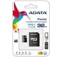 A-DATA Micro SDHC Card 32GB + SDHC adaptér | Class 10