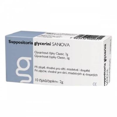 Suppositoria Glycerini Sanova Glycerinové čípky Classic 2g, 10ks