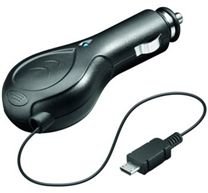 Nabíjecí zdroj s konektorem micro USB pro mobilní telefony do automobilu svinovací