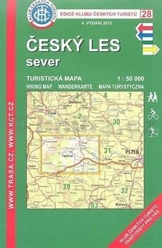 KČT 28 Český les sever 1:50 000 turistická mapa
