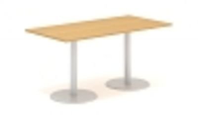 Jednací stůl 160x80 cm - centrální kovové podnoží A-4S-160x80
