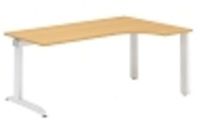 ERGO kancelářský stůl 160x120/80 cm pravý - kovové podnoží A-3S-160x120/80 P