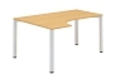 ERGO kancelářský stůl 160x120/80 cm levý - rámové podnoží A-2S-160x120/80 L