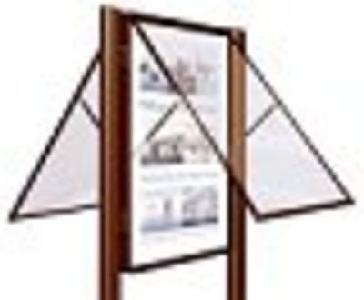 Venkovní oboustranná vitrína 2000 (2x25xA4) elox 511424