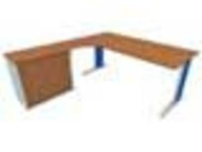 Stůl ERGO s žaluziovou skříní - pravý ERGI 1800 HR P