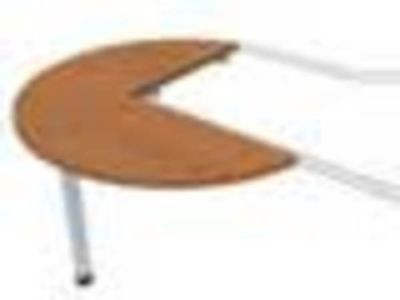 Stůl jednací - kruh 100 cm (60x60)-levý IHS 21 L