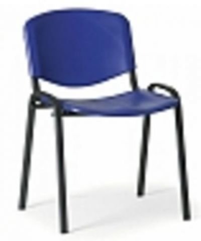 4x jídelní židle s plastovým sedákem a opěrkou NERISO NERISO/4
