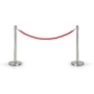 Lanový bariérový sloupek - stříbrný BALS