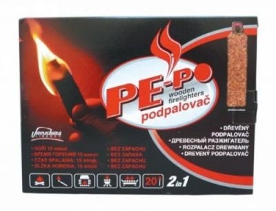 PE-PO dřevěný podpalovač 2v1 PEPO