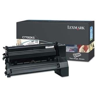 Lexmark originální toner C7702KS, black, 6000str., Lexmark C77X