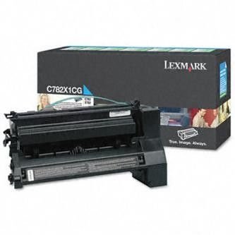 Lexmark originální toner C782X1CG, cyan, 15000str., return, Lexmark C782