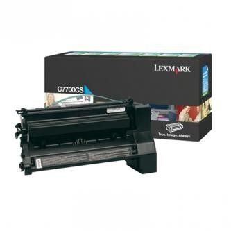 Lexmark originální toner C7700CS, cyan, 6000str., return, Lexmark C770, C772