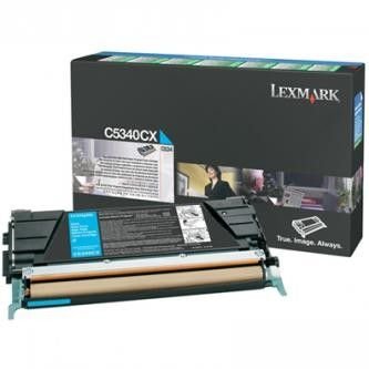 Lexmark originální toner C5340CX, cyan, 7000str., return, Lexmark C534x