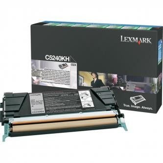 Lexmark originální toner C5240KH, black, 8000str., return, Lexmark C524