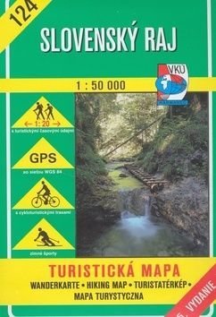 VKÚ 124 Slovenský raj 1:50 000 turistická mapa