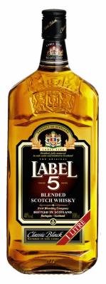 Label 5 Scotch whisky 1L