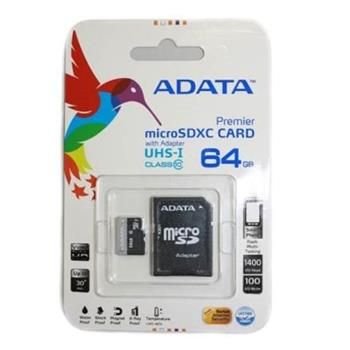 A-Data micro SDXC UHS-I karta 64GB Class 10 + adapter