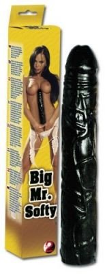 You2Toys Big Mr.Softy - černé dildo (29cm)