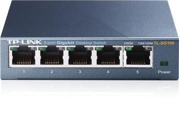 TP-Link TL-SG105 5x Gigabit Desktop Switch, steel grey