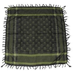 Šátek SHEMAG LEBKY ZELENO-ČERNÝ