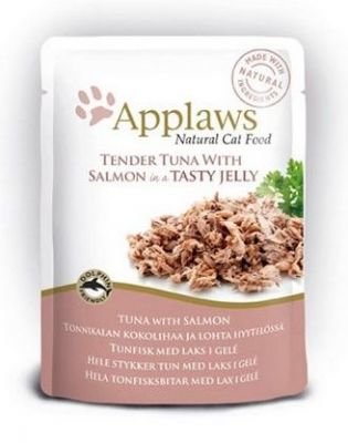 Kapsička APPLAWS Cat Pouch Tuna Wholemeat with Salmon in Jelly 70 g
