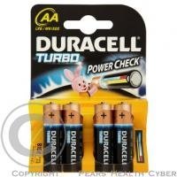 DURACELL AA alkalické baterie PLUS 4ks