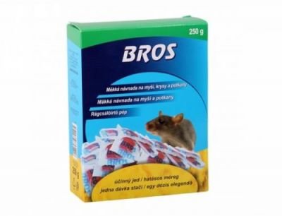 BROS-měkká návnada na myši,krysy a potk.250g/kr