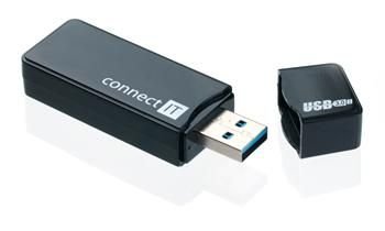 CONNECT IT USB 3.0 čtečka karet GEAR černá