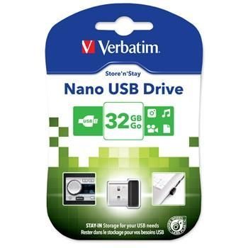 Verbatim Usb flash disk Store 'n' Stay Nano 32Gb Usb 2.0 černá