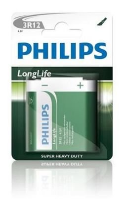 Philips baterie 4,5V LongLife zinkochloridová - 1ks, blister