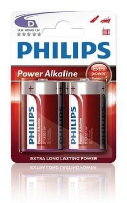 Baterie C Philips Power Alkaline LR14 P2B/10 alkalické (blistr 2ks)